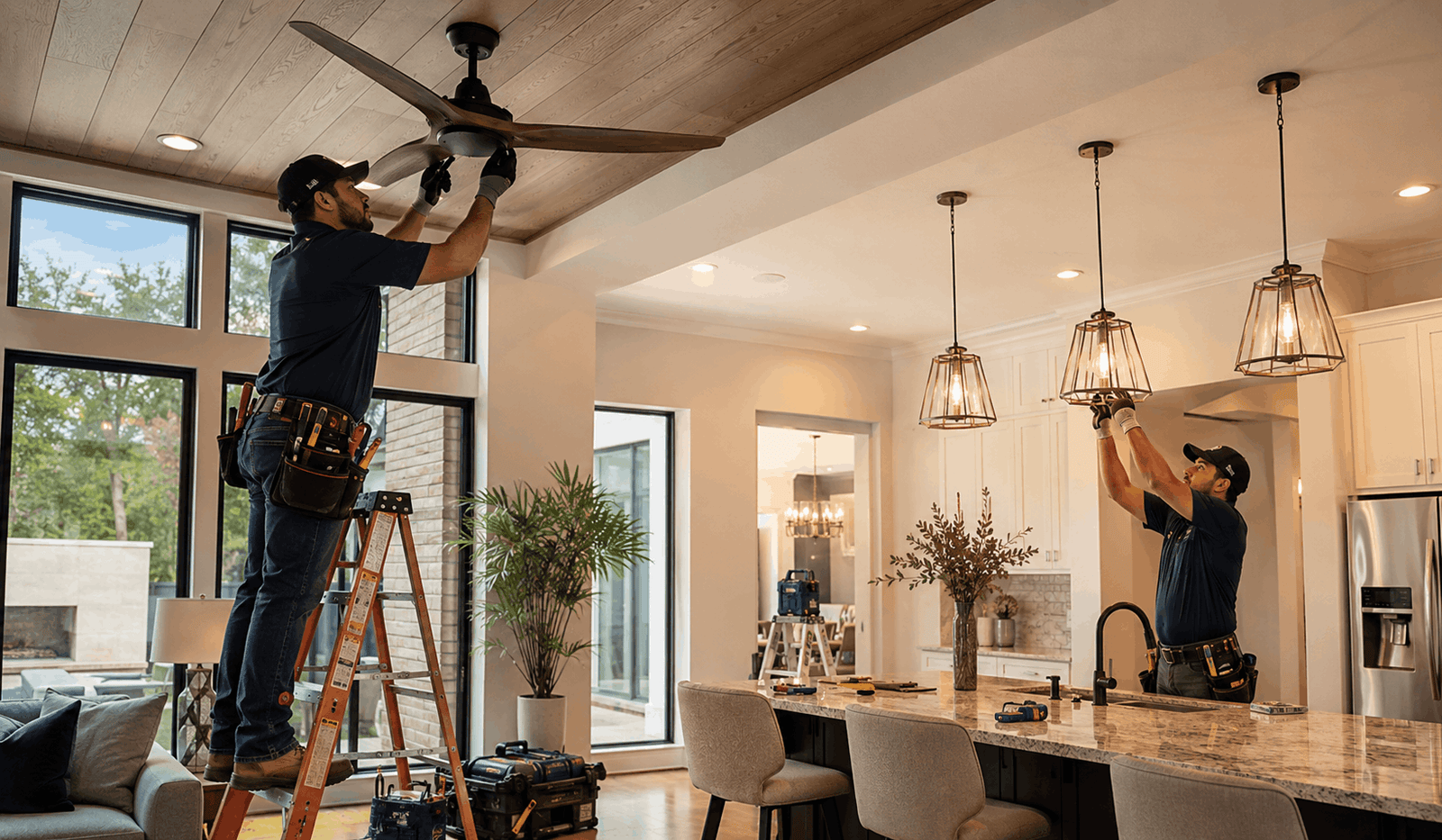 Affordable Ceiling Fan & Light Fixture Installation in River Oaks, TX